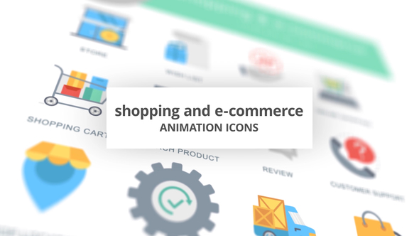 VideoHive Shopping and E-Commerce - Animation Icons (MOGRT) 26755918