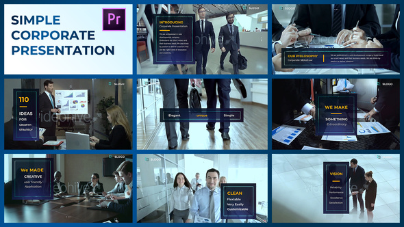 VideoHive Simple Corporate Presentation – Premiere Pro 23713024