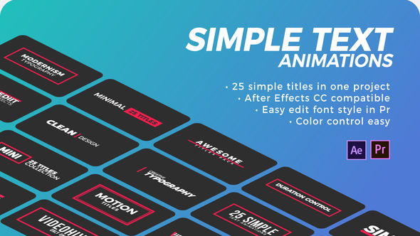 VideoHive Simple Motion Text | Premiere Pro 27734290