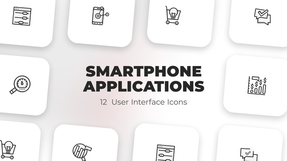 VideoHive Smartphone applications - User Interface Icons 39589484