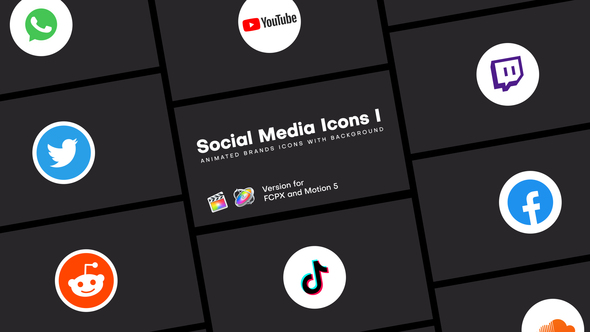 VideoHive Social Media Icons I | FCPX 38783388