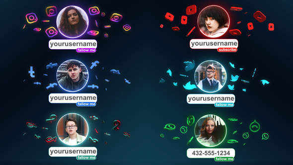 VideoHive Social Media Lower Thirds 33546502