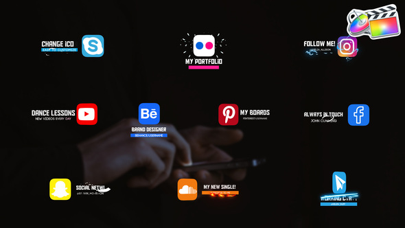 VideoHive Social Media Lower Thirds | FCPX 38820049