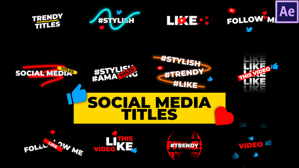 VideoHive Social Media Titles 33561040