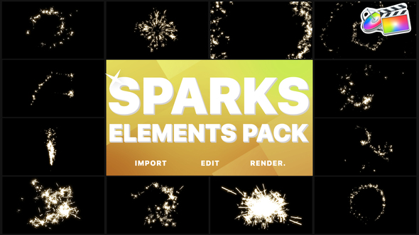VideoHive Sparks Pack | FCPX 36782857