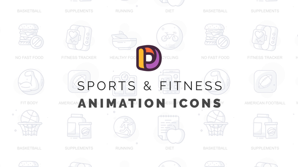 VideoHive Sports & Fitness - Animation Icons 32812776