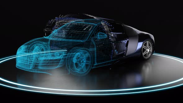 VideoHive Sportscar production. Modern car intro. 38994372