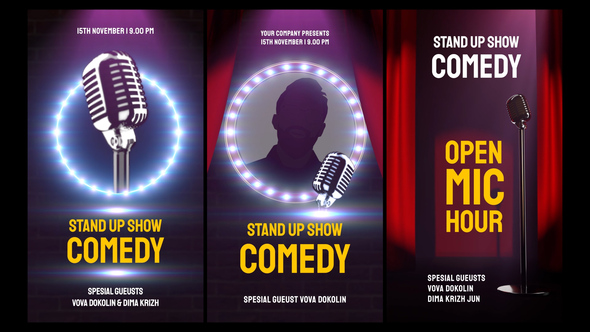 VideoHive Stand Up Comedy Stories Pack 39543568