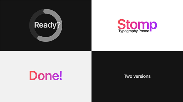 VideoHive Stomp - Typography Promo 38463630