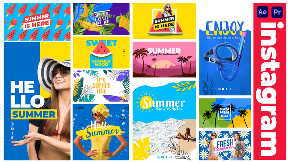 VideoHive Summer Holidays | Instagram Stories & Posters 38340446