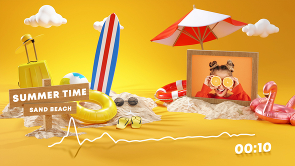 VideoHive Summer Music and Podcast Visualizer 32806475