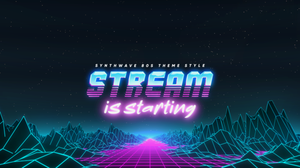 VideoHive Synthwave 80s Streamer Package 32351446