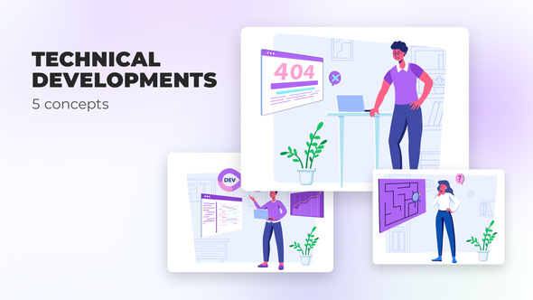 VideoHive Technical developments - Flat concepts 39488058