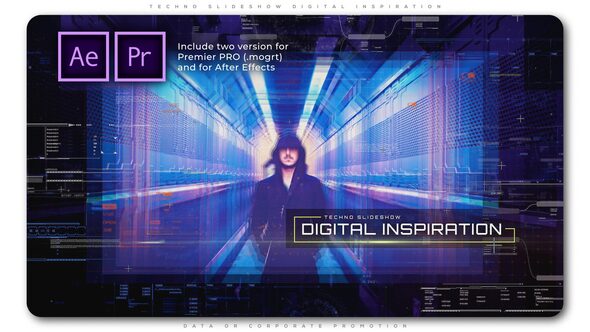 VideoHive Techno Slideshow Digital Inspiration 27179368