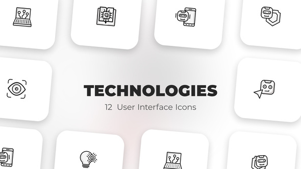 VideoHive Technologies – User Interface Icons 39589613