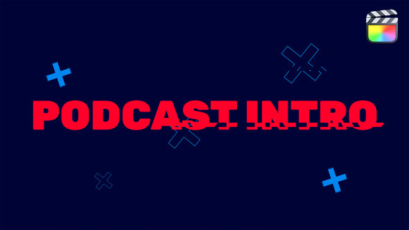 VideoHive Text Intro Typography Podcast | Final Cut Pro X 39156289