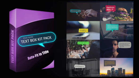 VideoHive Text Message Box Kit Pack 24356452