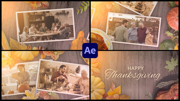 VideoHive Thanksgiving Day Slideshow Opener for After Effects 39478276