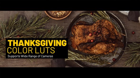 VideoHive Thanksgiving LUTs for Final Cut 39108462