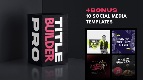 VideoHive Title Builder Pro - Bonus 10 Social Media Templates - Interactivebro Abstract 29991661