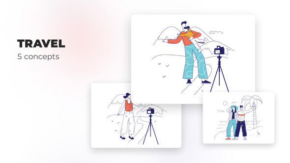 VideoHive Travel – Flat concepts 39473211