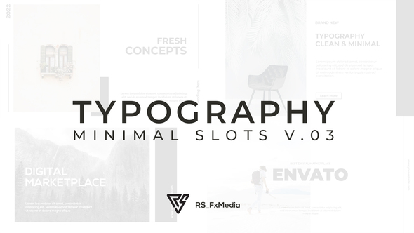 VideoHive Typography Slide - Minimal Slots V.03 33036529
