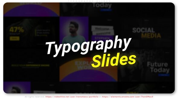 VideoHive Typography Slides 39597433