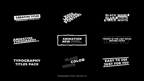 VideoHive Typography Titles | FCPX & Apple Motio 39133938
