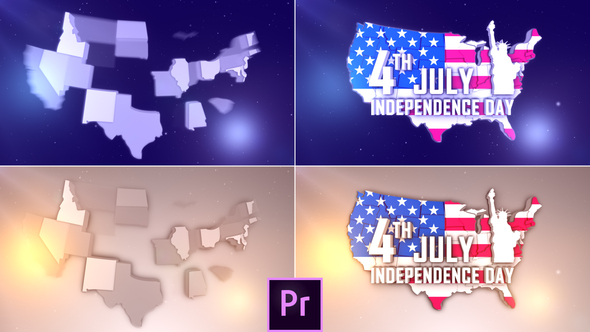 VideoHive USA Patriotic Logo – Premiere Pro 27089783