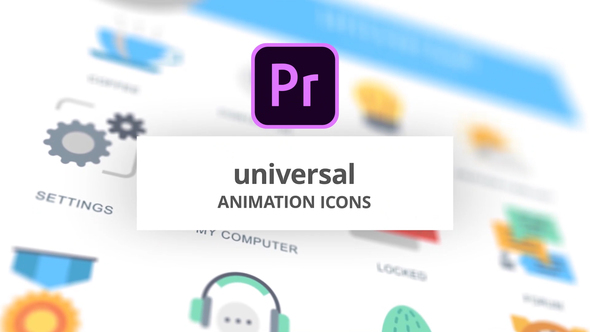VideoHive Universal - Animation Icons (MOGRT) 26756385