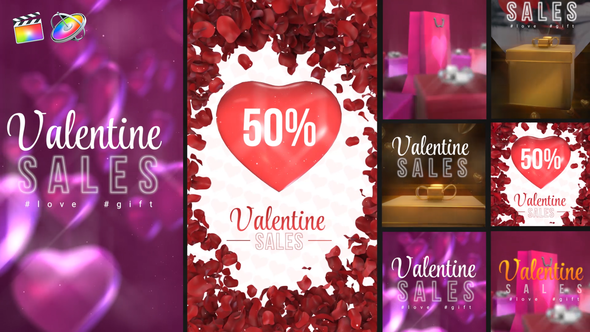 VideoHive Valentine Sales Stories Pack 35938119