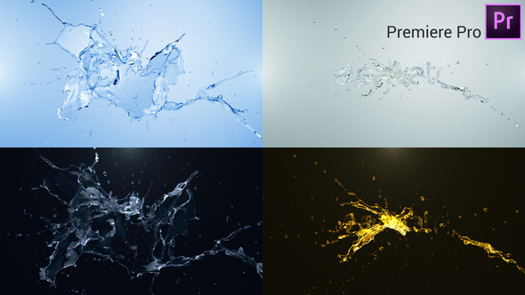 VideoHive Water Splash Logo Reveal - Premiere Pro 27440390