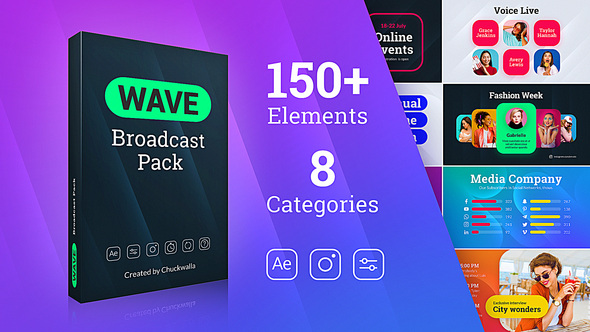 VideoHive Wave | Broadcast Pack 31813419