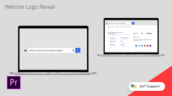 VideoHive Website Logo Reveal | Premiere Pro Template 26401788