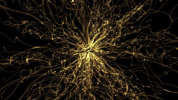 VideoHive Yellow Magic Energy Background 39002868