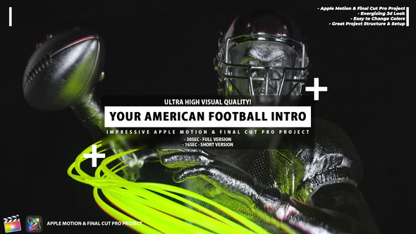 VideoHive Your American Football Intro - Football Promo Apple Motion Template 35983962
