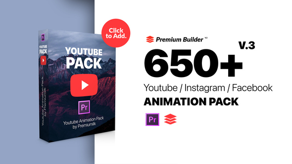 VideoHive Youtube Pack - MOGRTs for Premiere & Extension Tool 25854755