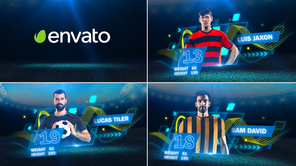 VideoHive soccer players 30631657