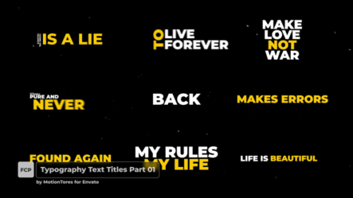 Typography Text Titles Part 01 \ FCPX