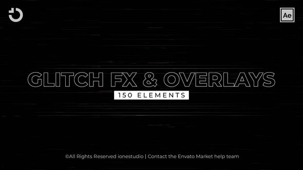 VideoHive 150+ Glitch FX&Overlays 37061345