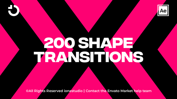 VideoHive 200+ Shape Transitions 36929854