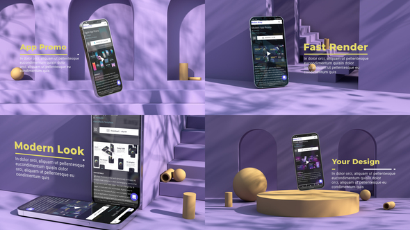 VideoHive 3D App Promo 36582291