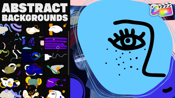 VideoHive Abstract Backgrounds And Overlays for FCPX 37298592