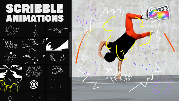 VideoHive Abstract Scribble Animations for FCPX 37869657