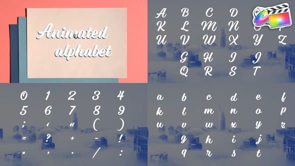 VideoHive Animated Alphabet | FCPX 37609589