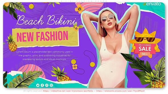 VideoHive Bikini Fashion Promo 38118938