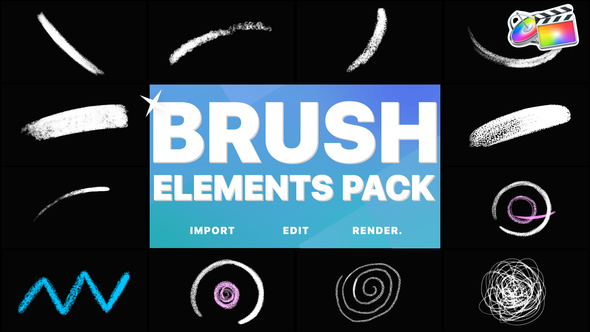 VideoHive Brush Elements | FCPX 38214312