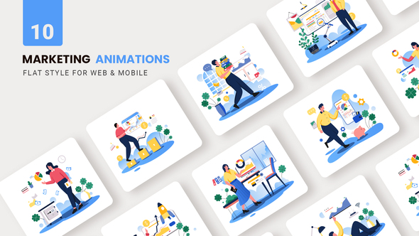 VideoHive Business Maketing Animations - Flat Concept 38247074