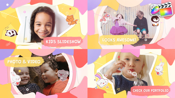 VideoHive Cartoon Kids Slideshow | FCPX 37424641