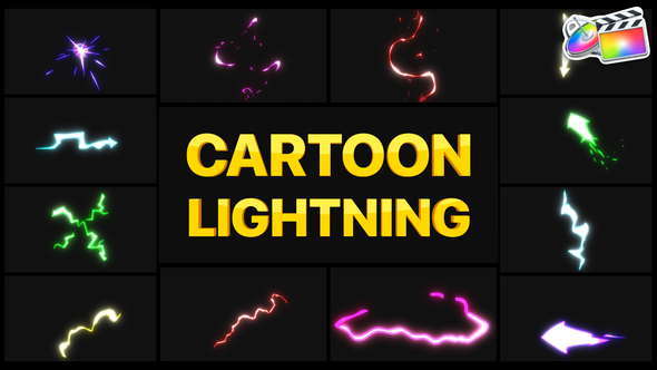 VideoHive Cartoon Lightning Elements | FCPX 37649760